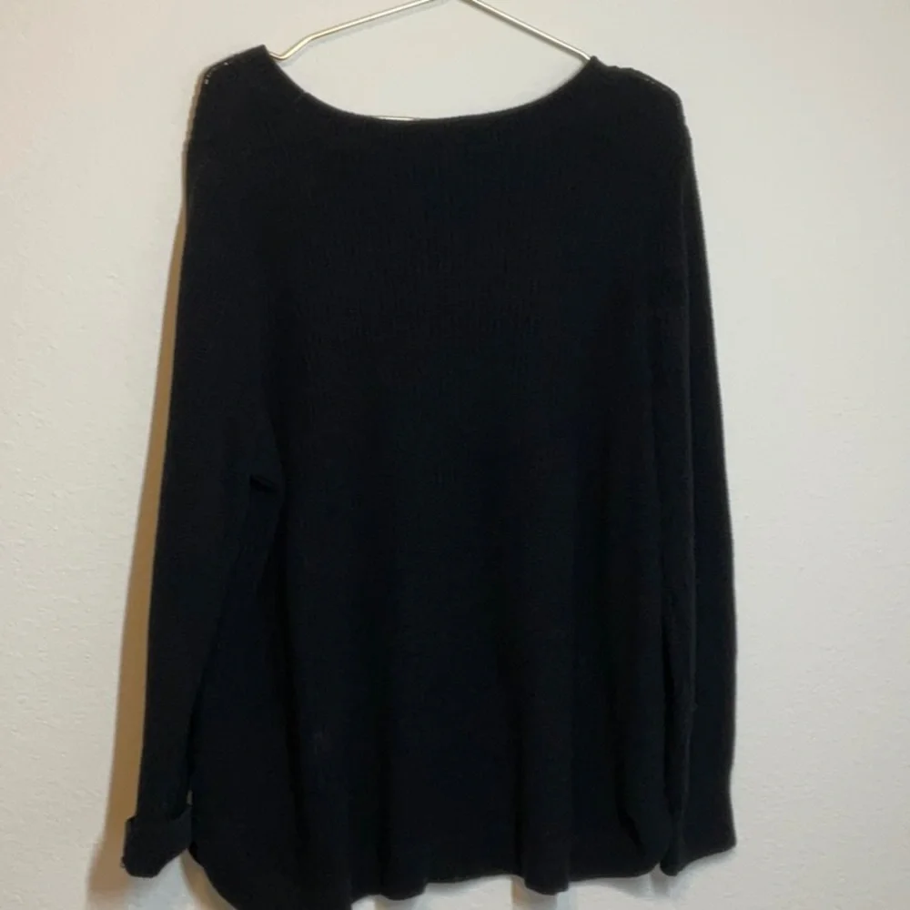 Lane Bryant Pullover Sweater 14/16 Black - Picture 3 of 12
